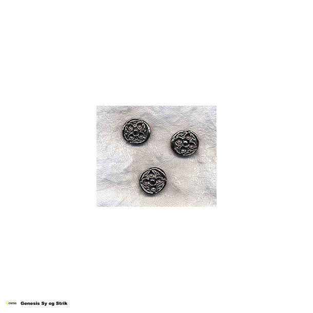 Mnstret metal knap - 20 mm