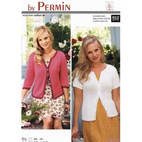 Cardigan med korte eller 3/4 - rmer