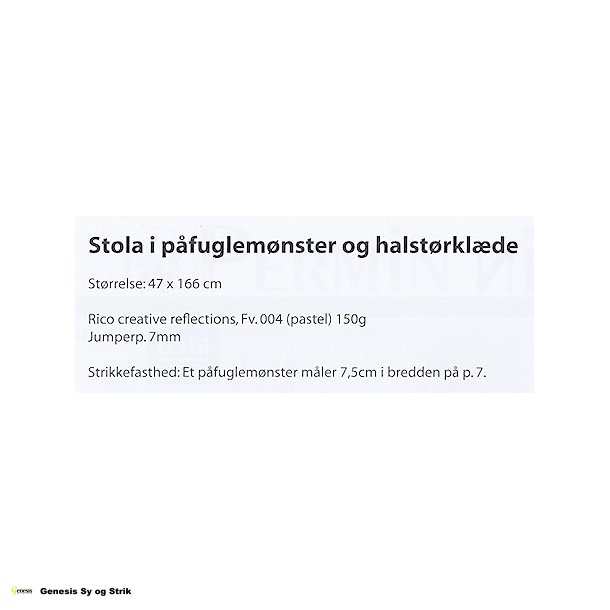 Stola i pfuglemnster og halstrklde