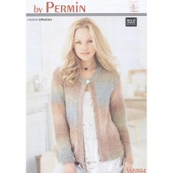 Cardigan med rund hals