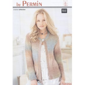 Cardigan med rund hals