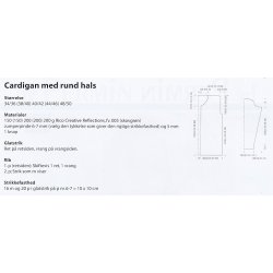 Cardigan med rund hals