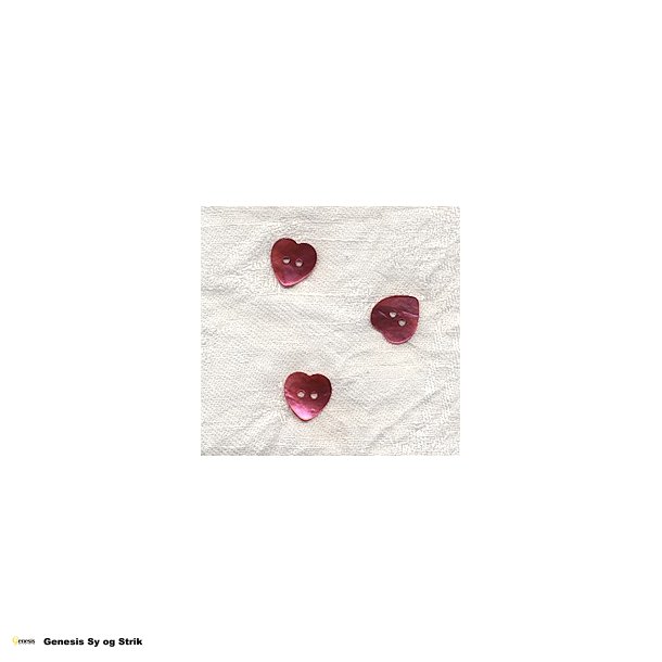 Perlemor hjerte - Pink