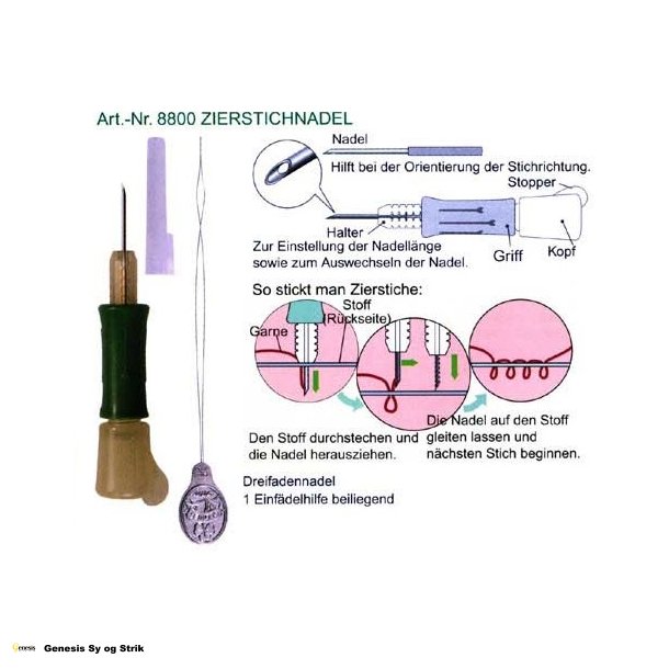 Punch needle emboidery Stitching Tool