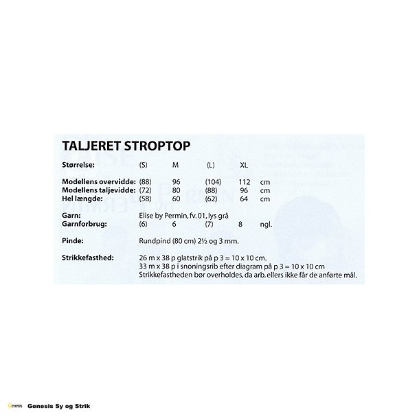 Taljeret stroptop
