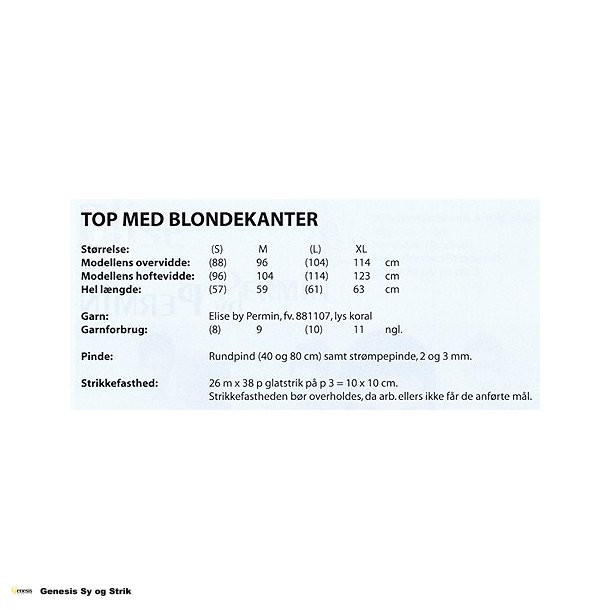 Top med Blondekanter