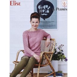 Bluse p tvrs med hulmnster