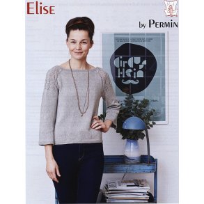 Raglanbluse med hulmnster p skuldre