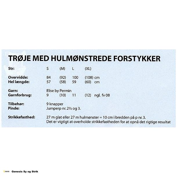 Trje med hulmnstrede forstykker