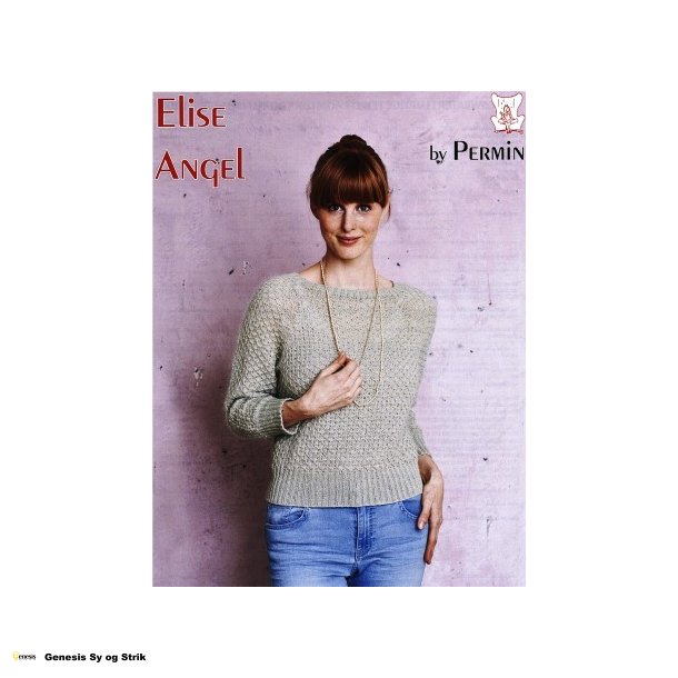 Kort sweater i luftige tern