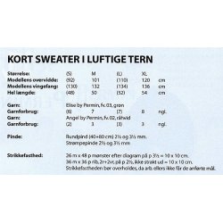 Kort sweater i luftige tern