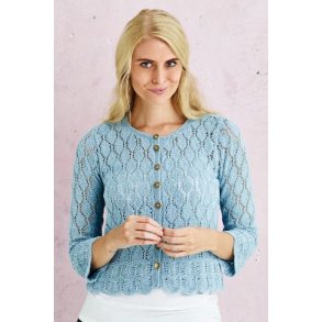 Kort Cardigan med hulmnster