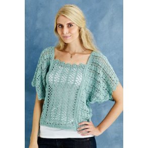 Hklet bluse med store rmer i Elise