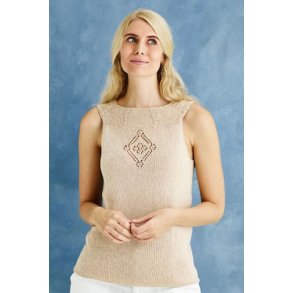 Sommertop med lille hulmnster