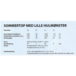 Sommertop med lille hulmnster