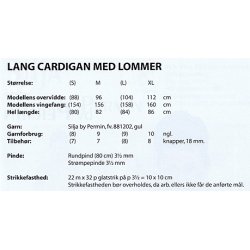 Lang cardigan med lommer