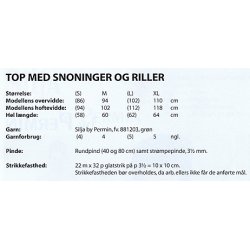 Top med snoninger og riller