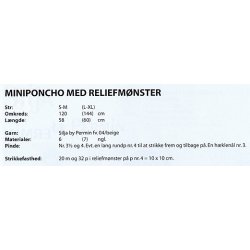 Mini Poncho med relief mnster