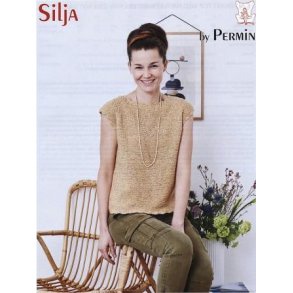 Retstrikket top med hklede kanter