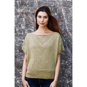 Bluse m/mnster i spids