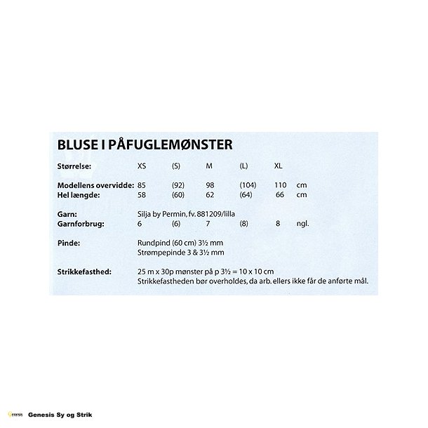 Bluse i pfugle mnster