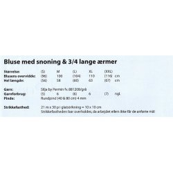 Silja Bluse med fletmnster