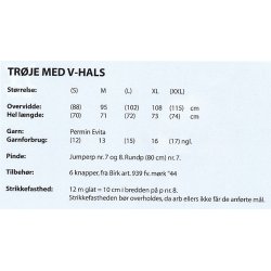Trje med V - hals