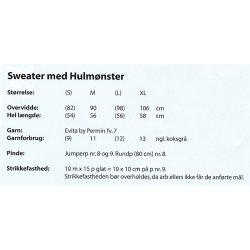 Sweater med hulmnster