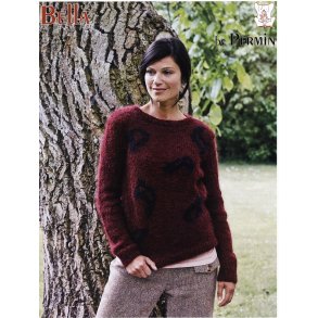 Bluse med leopardmnster