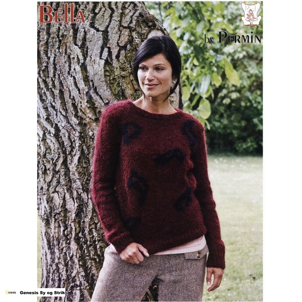 Bluse med leopardmnster