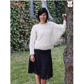 Flagermusbluse p tvrs med snoning