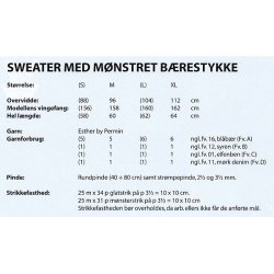 Sweater med mnstret brestykke