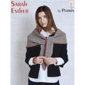 Retstrikket sjal med vrangkant i Sarah