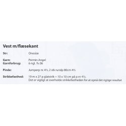 Vest med flsekant