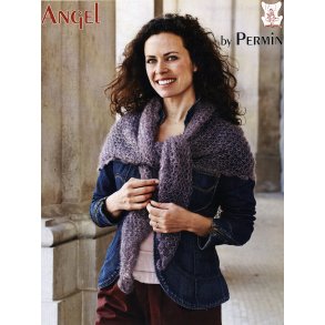 Retstrikket sjal i Angel