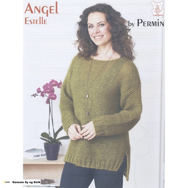 Letstrikket storsweater i retstrikning