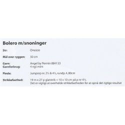 Bolero med snoninger