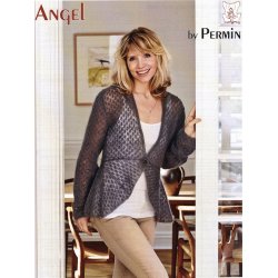 Kort jakke i hulmnster med skd