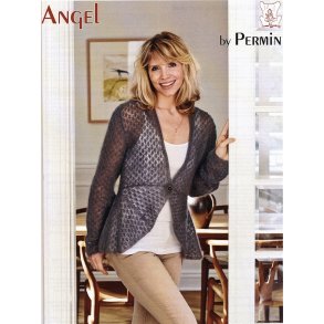 Kort jakke i hulmnster med skd