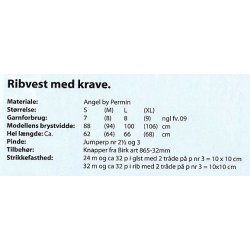 Ribvest med krave