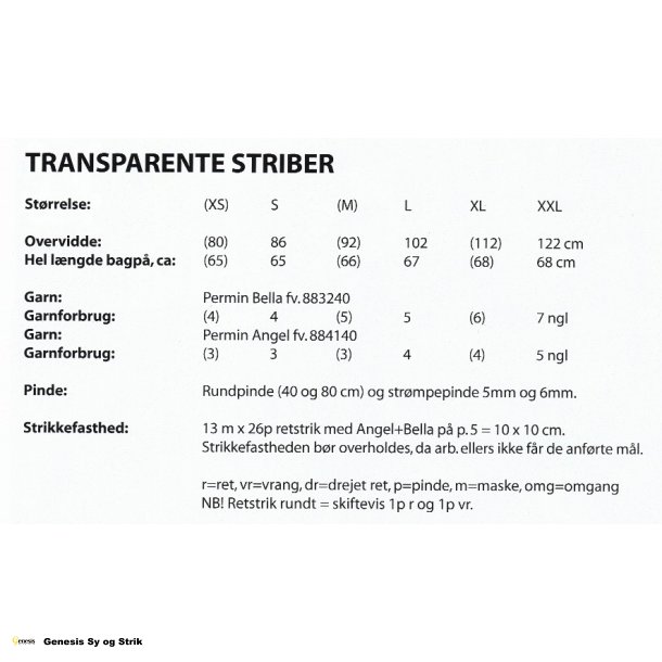 Transparente striber