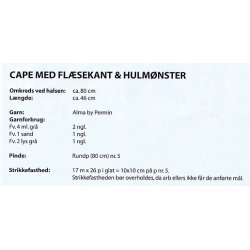 Cape med flsekant &amp; hulmnster