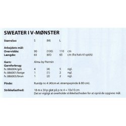 Alma Bred Sweater spids m/rib