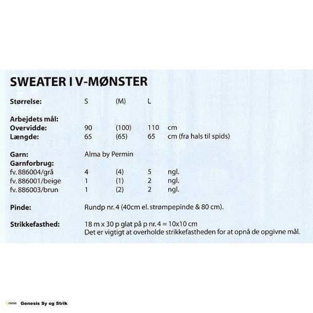 Alma Bred Sweater spids m/rib