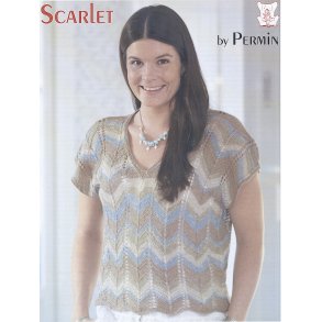 Bluse med siksakmnster