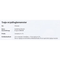 Trje med pfuglemnster