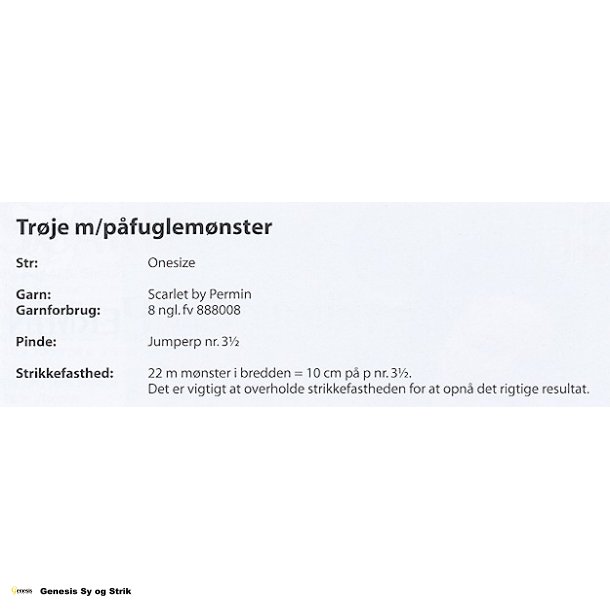 Trje med pfuglemnster