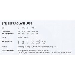 Stribet raglanbluse