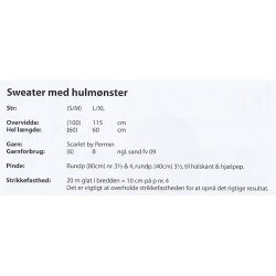 Sweater med hulmnster
