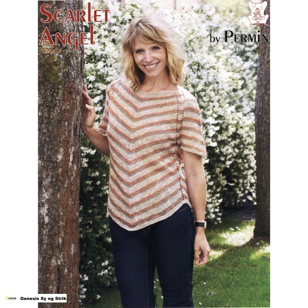 Bluse striber og spids